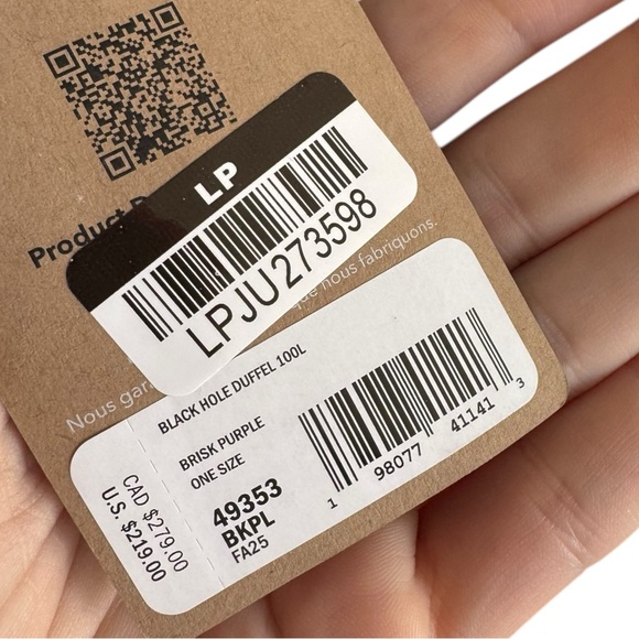 Patagonia Black Hole Duffel 100L BRISK PURPLE - Picture 5 of 5